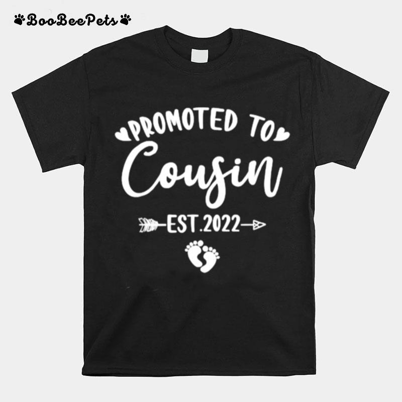 Promoted To Cousin Est.2022 Funny Cousin To Be T-Shirt