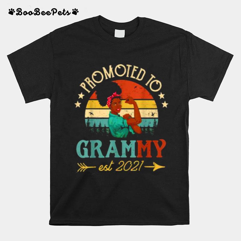 Promoted To Grammy Est 2022 Strong Women Vintage T-Shirt