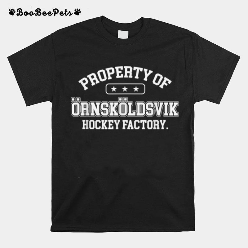 Property Of Ornskoldsvisk Hockey Swedish Jersey Tres Kronor T-Shirt