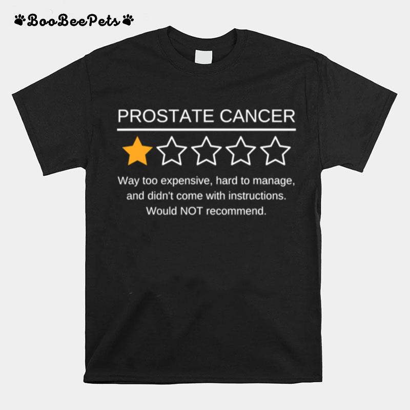 Prostate Cancer Awareness One Star Rating Survivor T-Shirt