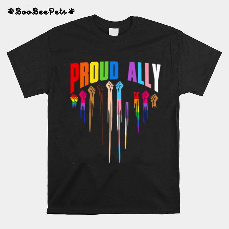 Proud Ally Lgbt Black Matter Live T-Shirt