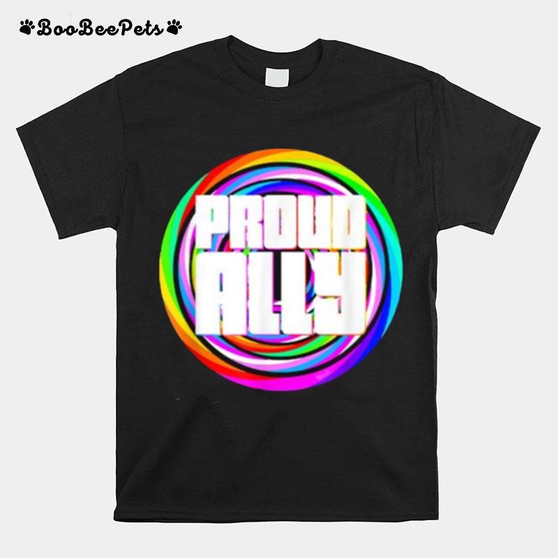 Proud Ally Lgbt Rainbow Color T-Shirt