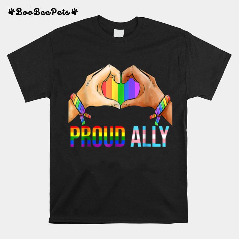 Proud Ally Lgbt Transgender Flag Gay Pride Lesbian T B0B316Vpvq T-Shirt