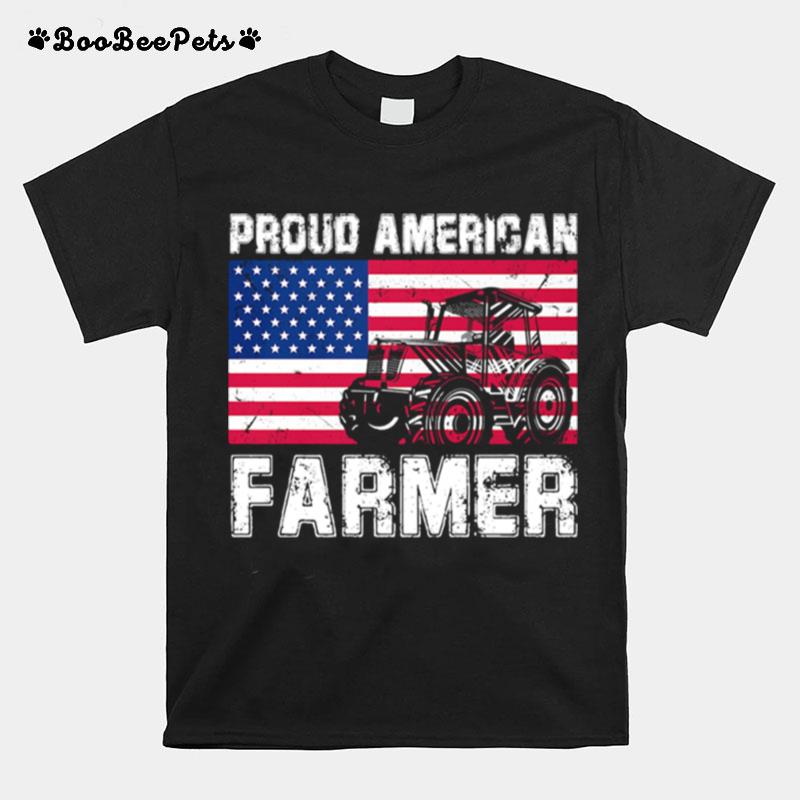 Proud American Farmer Flag T-Shirt