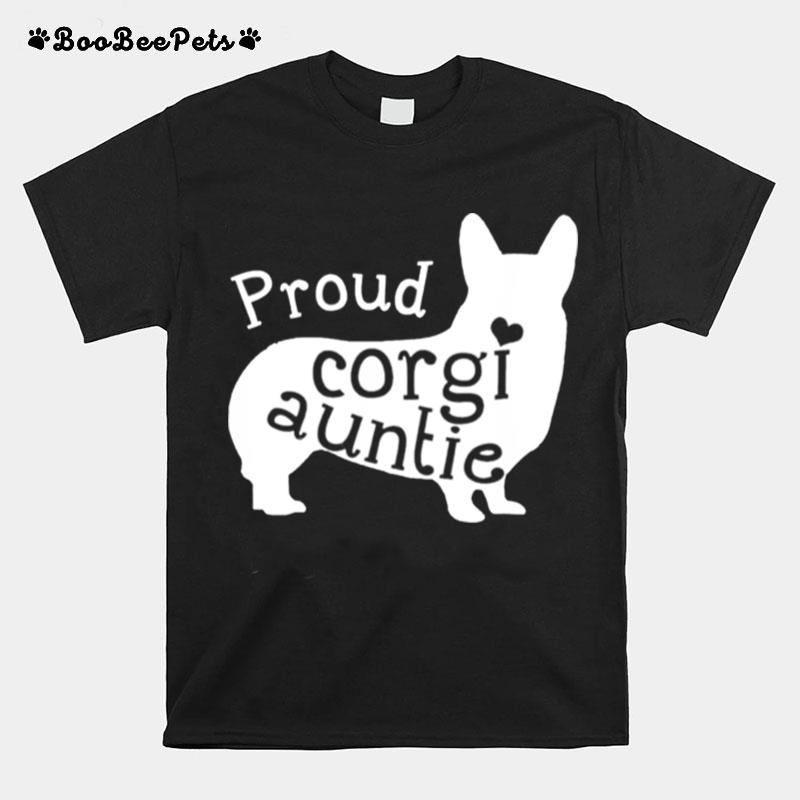 Proud Corgi Auntie T-Shirt