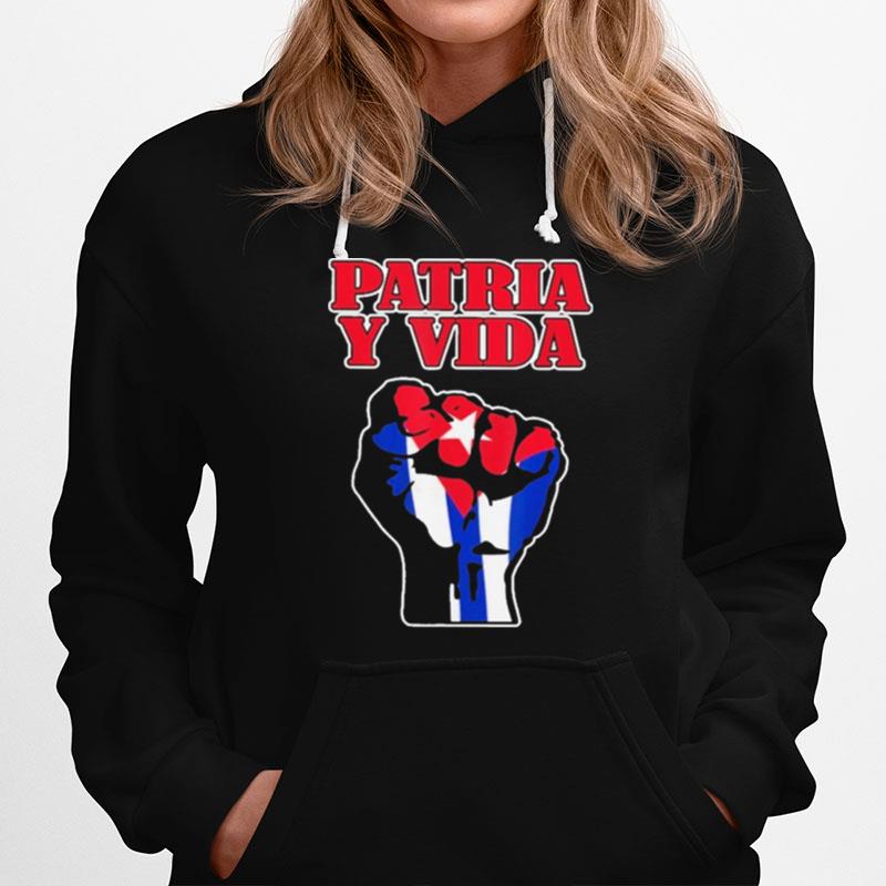 Proud Patria I Vida Cuban Flag Hoodie