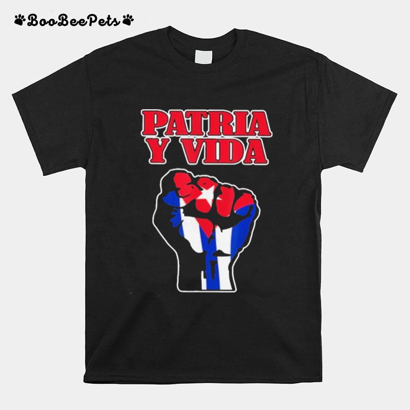 Proud Patria I Vida Cuban Flag T-Shirt