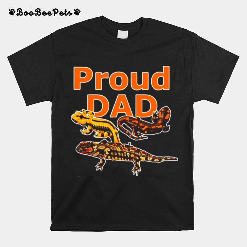 Proud Tiger Salamander Dad Herpetology Amphibian Art T-Shirt