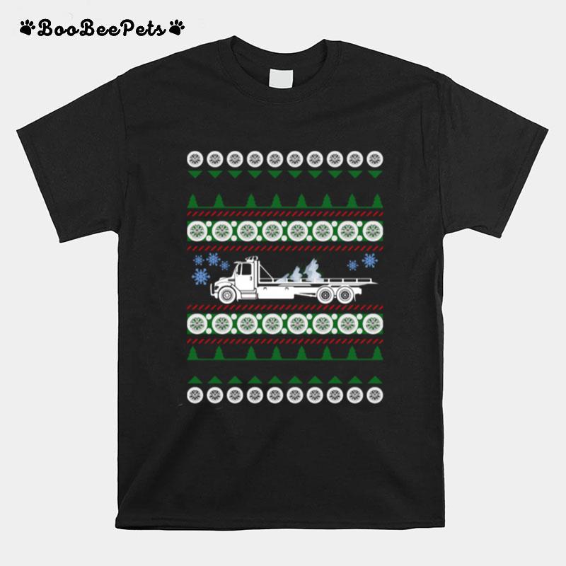 Proud Tow Truck Operator Ugly Christmas T-Shirt