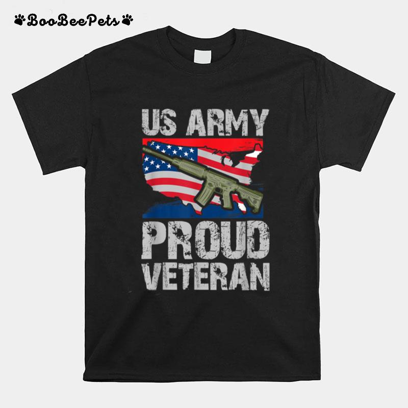 Proud Veteran Retired Soldier U.S Flag T B09Znpn1Rm T-Shirt