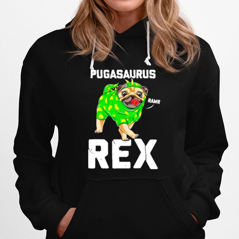 Pug Dinosaur Lover Pugasaurus Rex Funny Dog Costume Hoodie