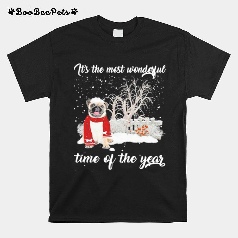 Pug Its The Most Wonderful Time Of The Year T-Shirt