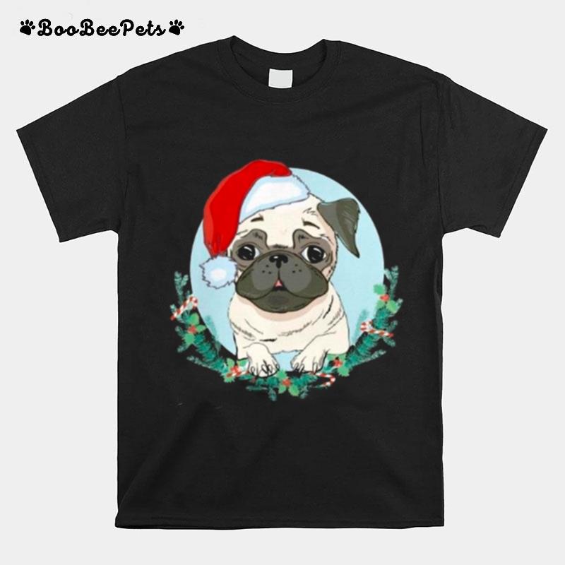 Pug Santa Merry Christmas T-Shirt