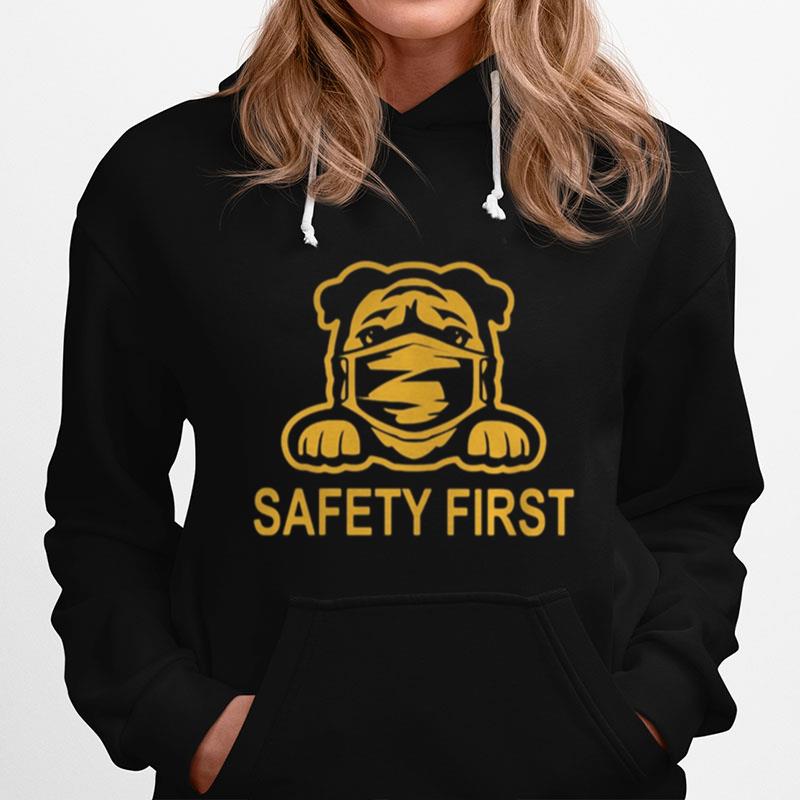 Pug Wear Mask Safety First Hoodie