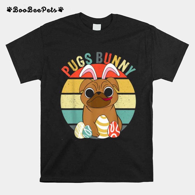 Pugs Bunny Happy Easter Puggy Pug T-Shirt