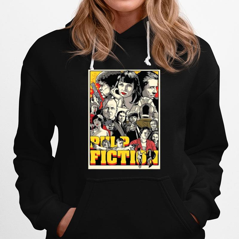 Pulp Fiction Poster Characters Hoodie