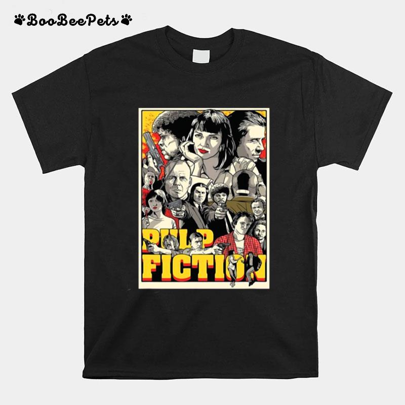 Pulp Fiction Poster Characters T-Shirt