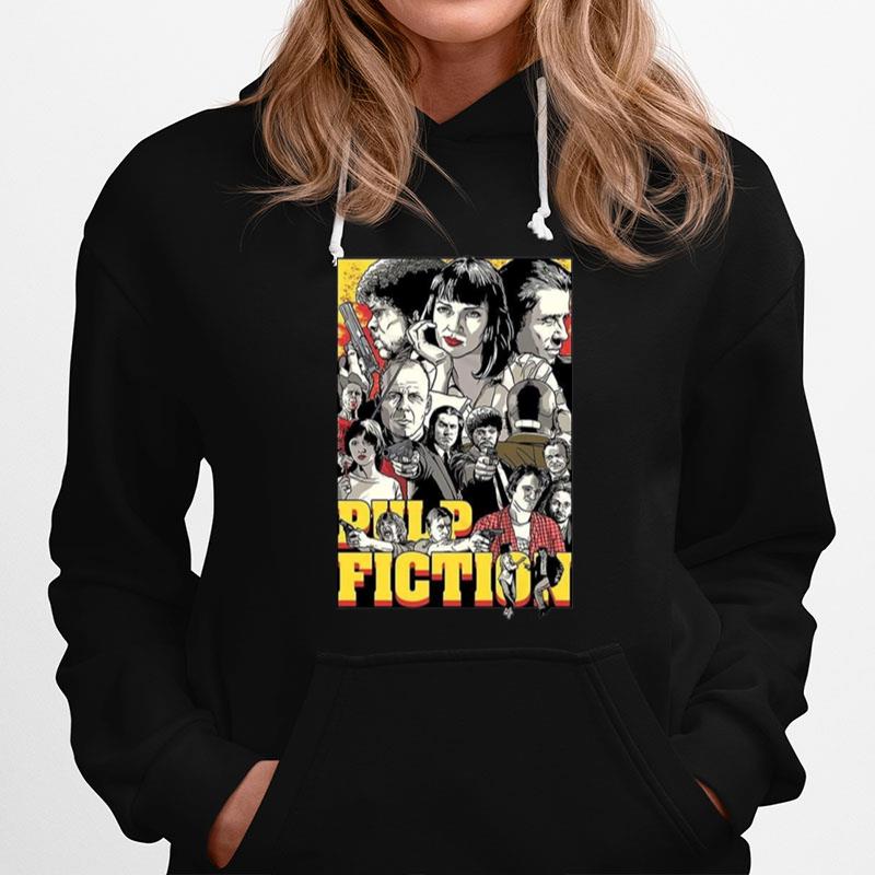 Pulp Fiction Poster Tarantino 90S Meme Hoodie