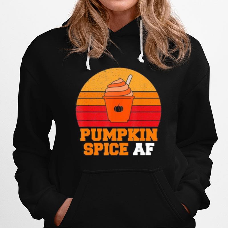 Pumpkin Spice Af Funny Men Husband Halloween Gift Vintage Hoodie