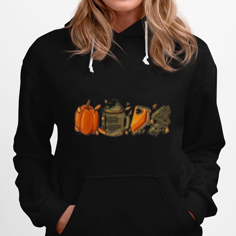 Pumpkin Spice Latte Fall Coffee Lover Halloween Hoodie