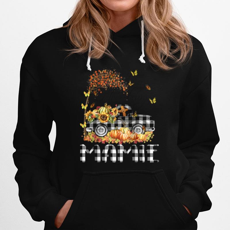 Pumpkin Truck I Love Being Mamie Butterfly Hoodie