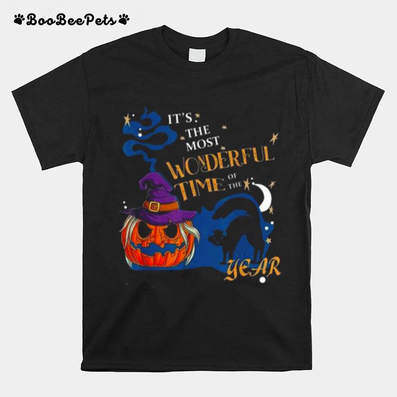 Pumpkin Witch Its The Most Wonderful Time Of The Year Halloween T-Shirt