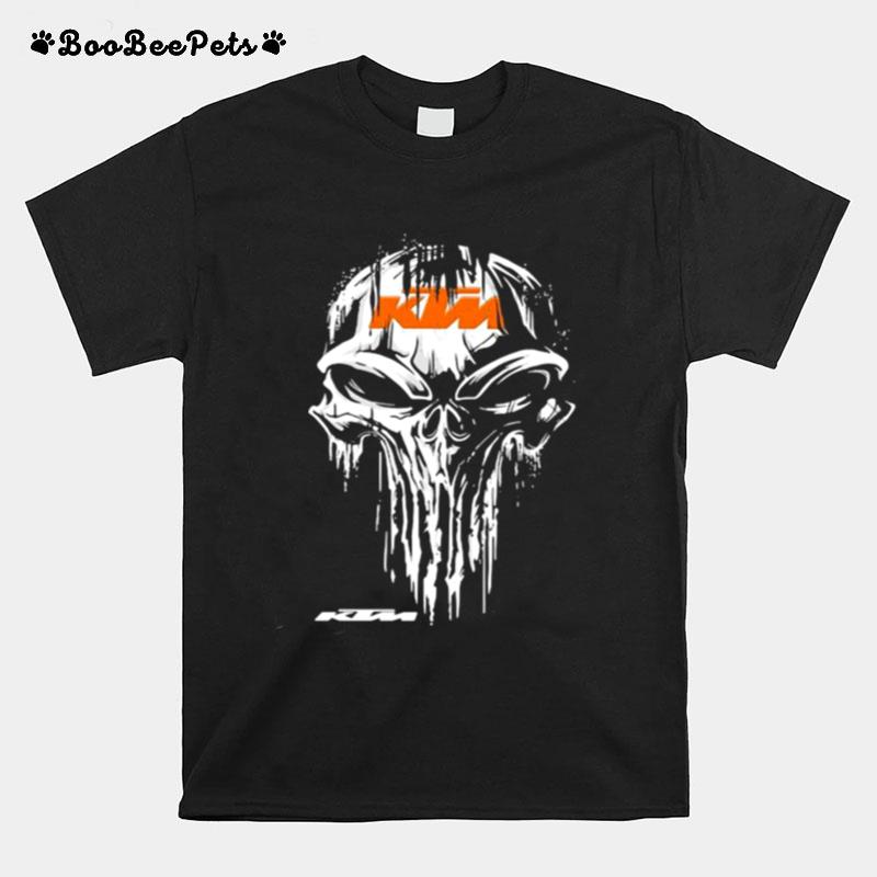 Punisher With Logo Ktm Orange T-Shirt