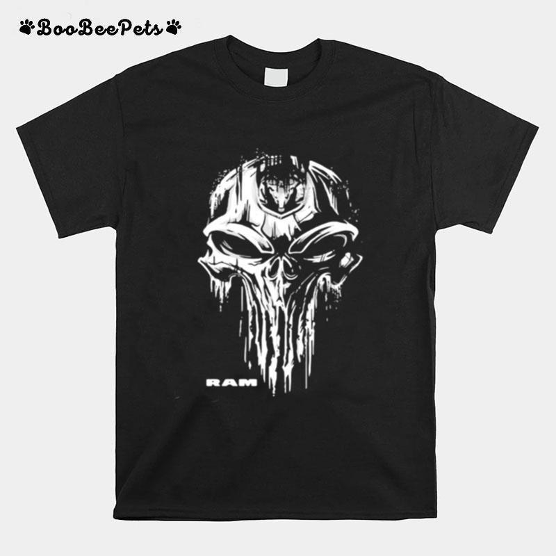 Punisher With Ram Trucks Logo T-Shirt