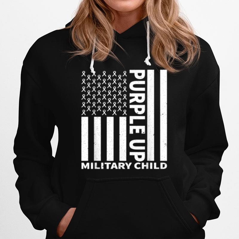 Purple Up For Military Child Military Month Hoodie