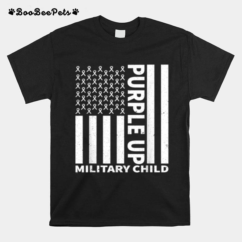 Purple Up For Military Child Military Month T-Shirt