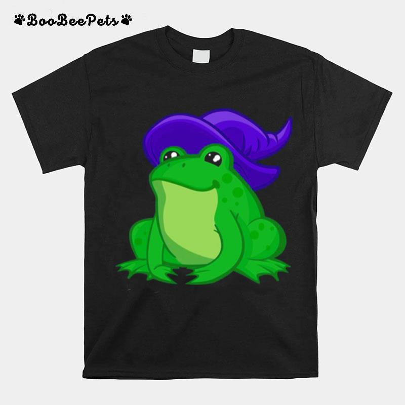 Purple Witchs Hat Frog Hat Garf T-Shirt