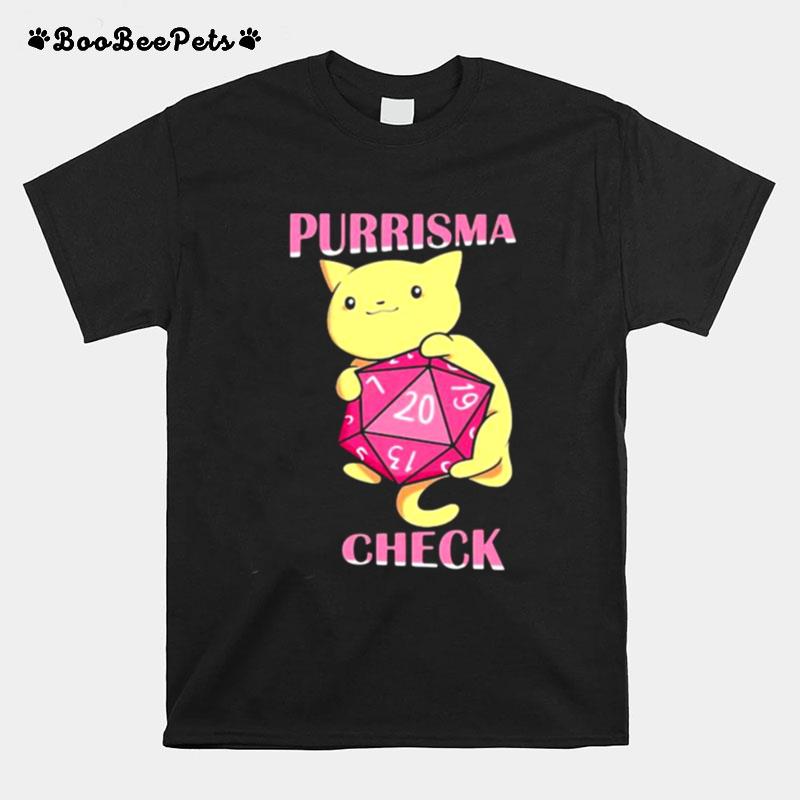 Purrisma Check Cat Dice T-Shirt