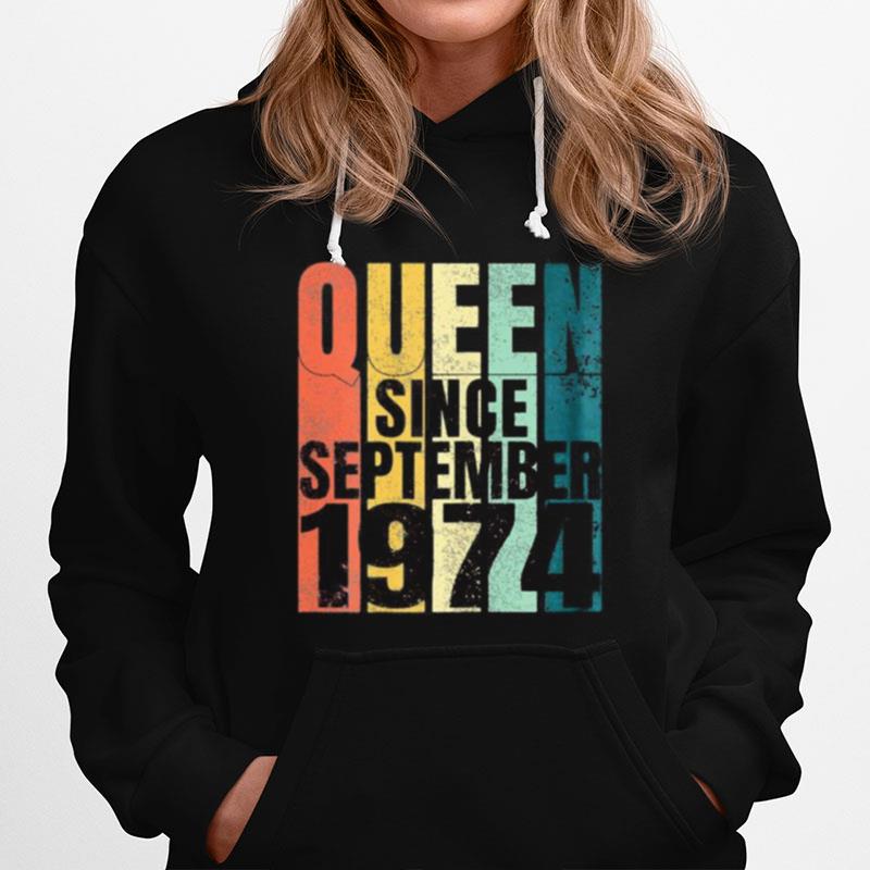 Queen Since September 1974 Vintage Hoodie