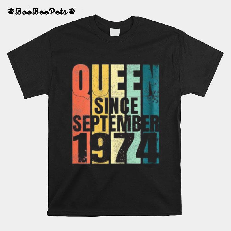 Queen Since September 1974 Vintage T-Shirt