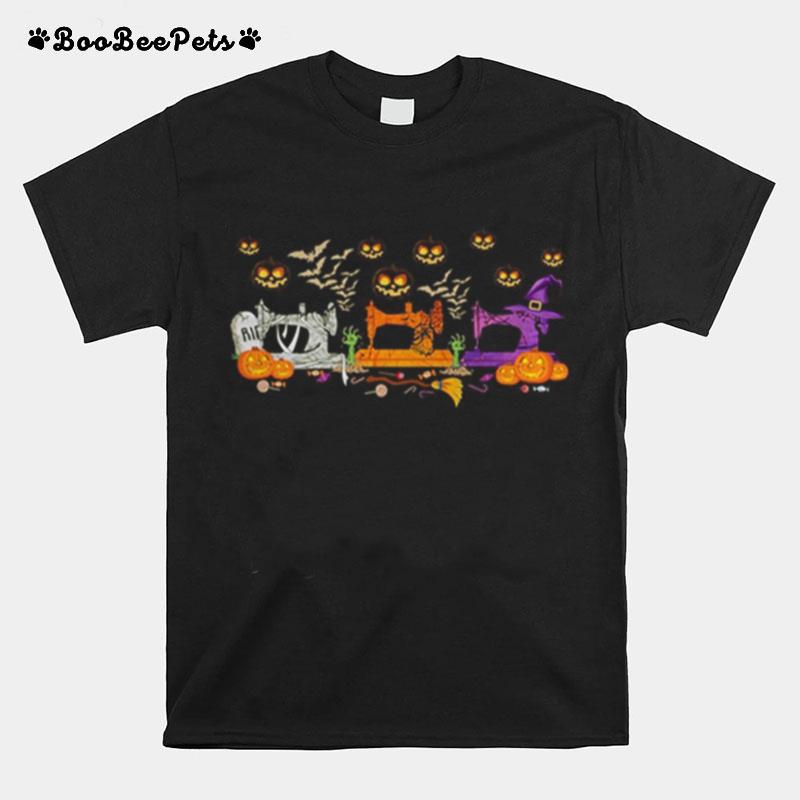 Quilting Sewing Halloween T-Shirt