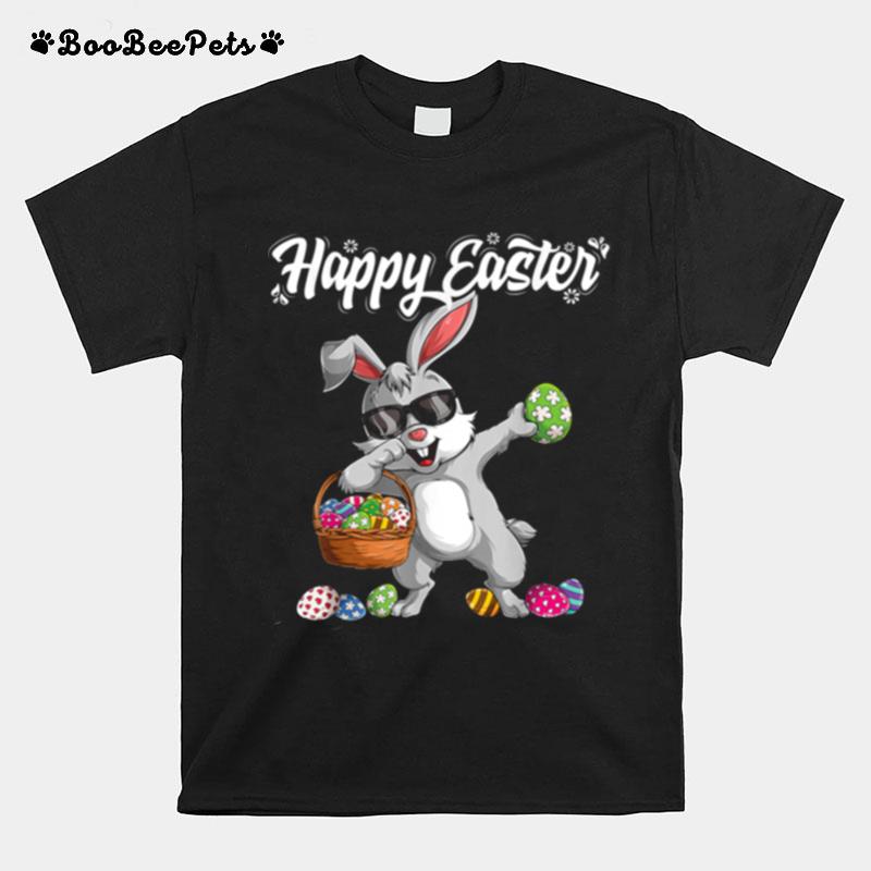 Rabbit Dabbing Happy Easter T-Shirt
