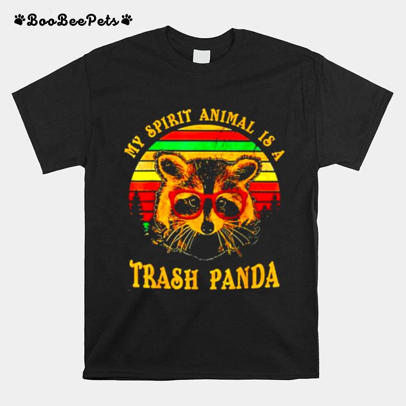 Raccoon My Spirit Animal Is A Trash Panda Vintage T-Shirt