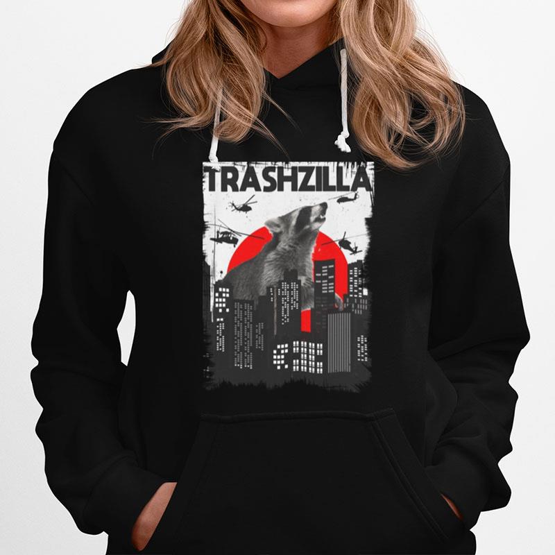 Racoon Opossum Trashzilla Racoon Hoodie