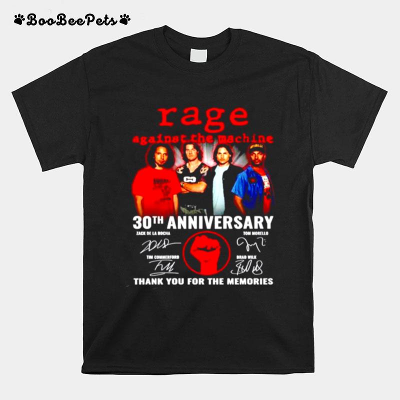 Rage Against The Machine 60Th Anniversary Signature Thank For The Memories T-Shirt