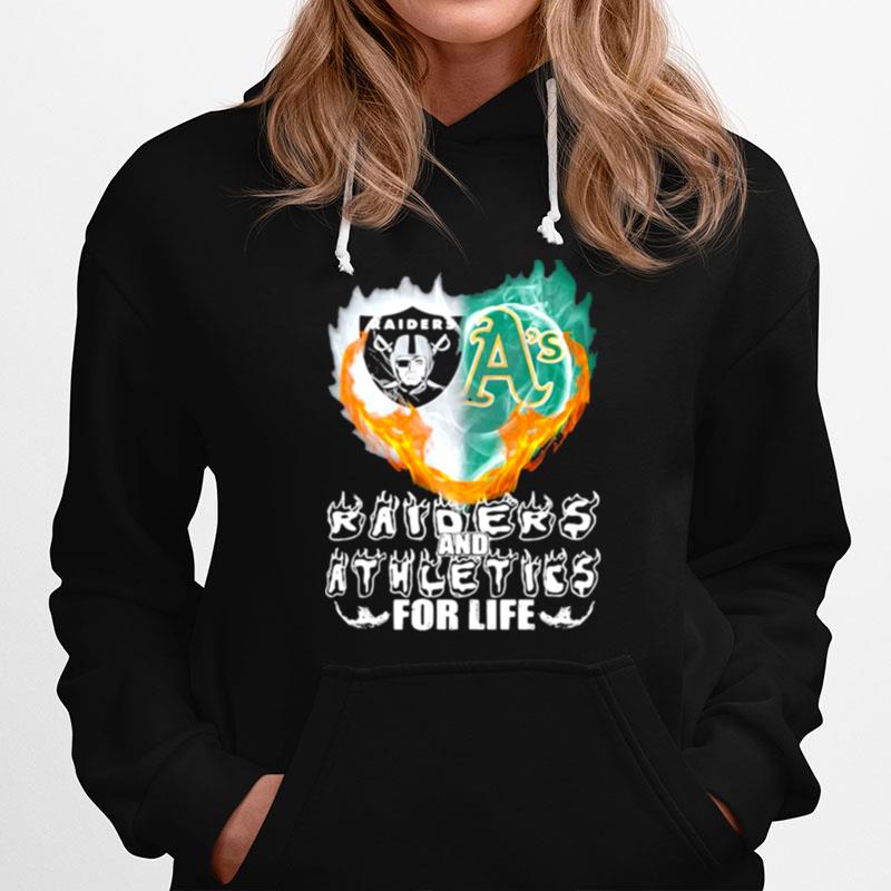 Raiders And Athleties For Life Logo Team Football In My Heart Hoodie