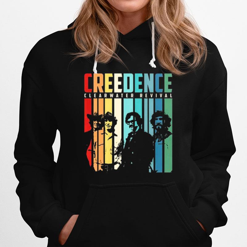 Rainbow Design Creedence Clearwater Revivals Copy Hoodie