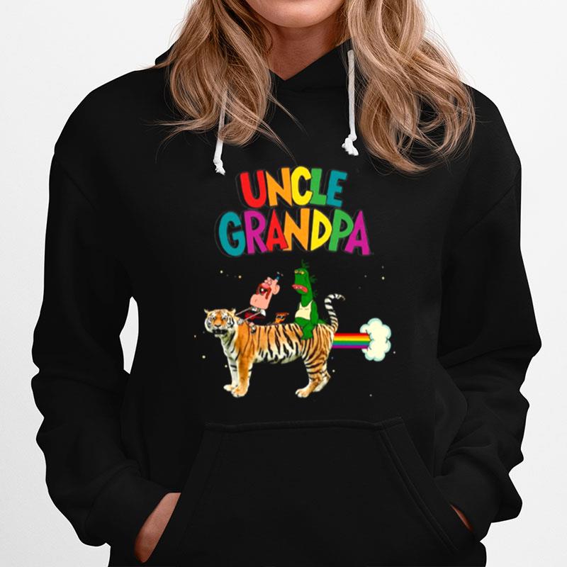 Rainbow Fart Uncle Grandpa Cartoon Design Copy Hoodie