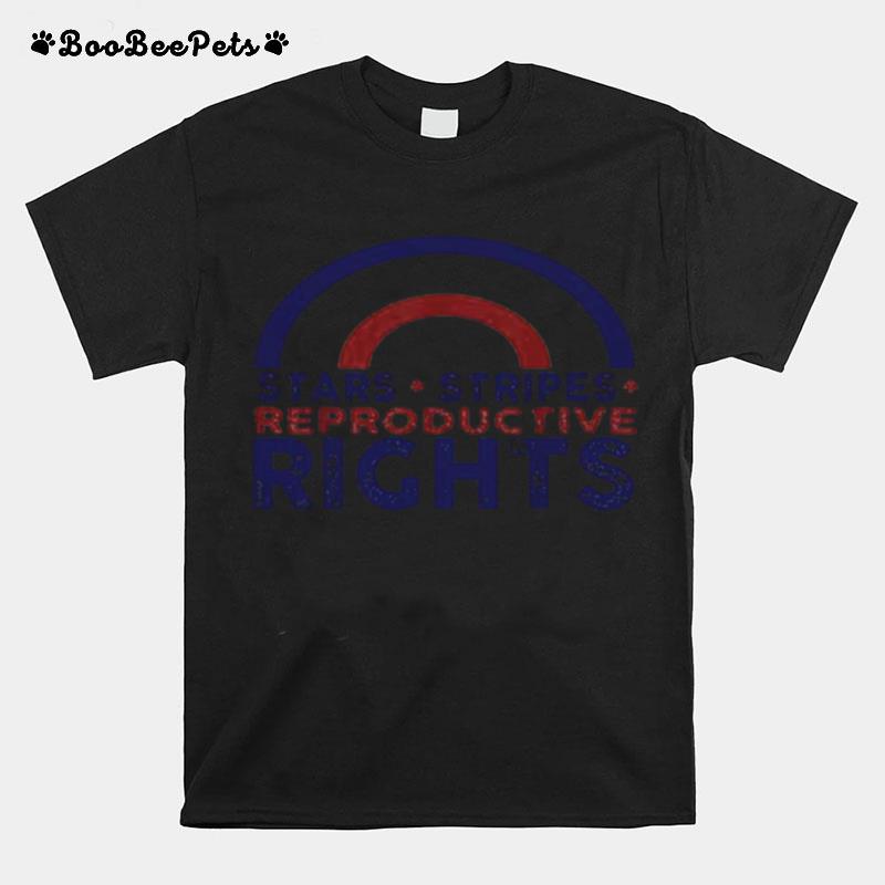 Rainbow Stars Stripes Reproductive Rights 4Th Of July T-Shirt