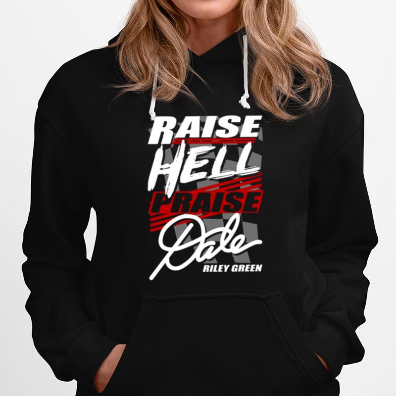 Raise Hell Praise Dale Chiffon Top Riley Green Hoodie