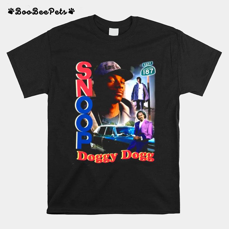 Rap Tee Black Retro 90S Snoop Dogg T-Shirt