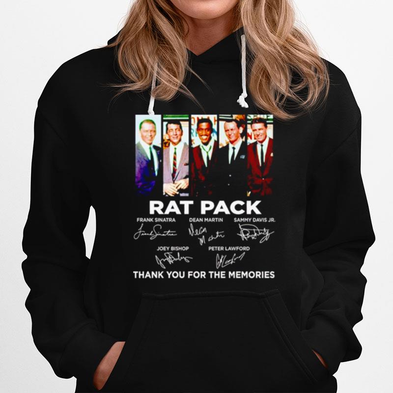 Rat Pack Signatures Thank You For The Memories Hoodie