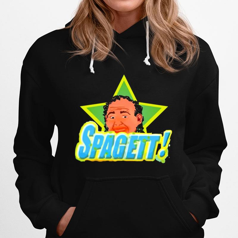 Raw Digital Illustration Of Spagett Hoodie