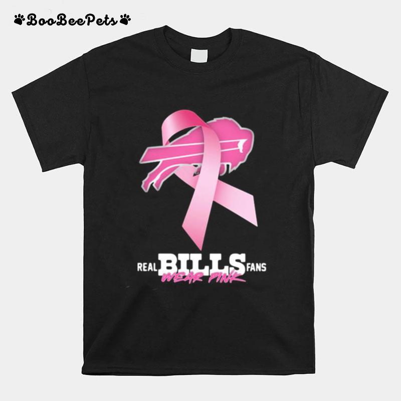 Real Bills Fans Wear Pink Cancer Awareness T-Shirt