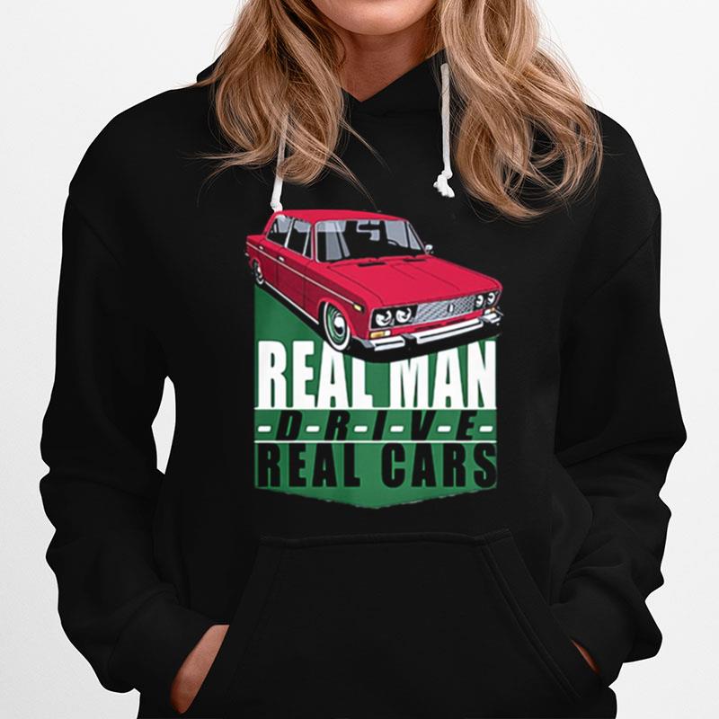 Real Man Drive Real Cars Red Hoodie