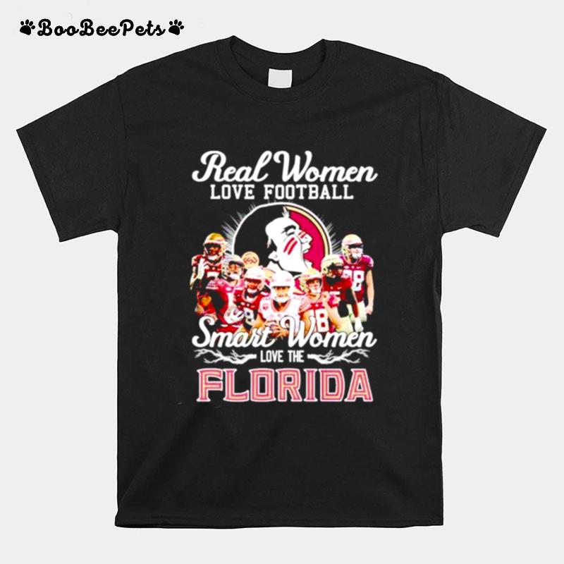 Real Women Love Football Smart Women Love The Florida 2022 T-Shirt